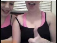 Flexible twins gets naked on omegle